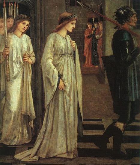 Sir Edward Burne-Jones The Princess Sabra Led to the Dragon Painting Date oil painting image